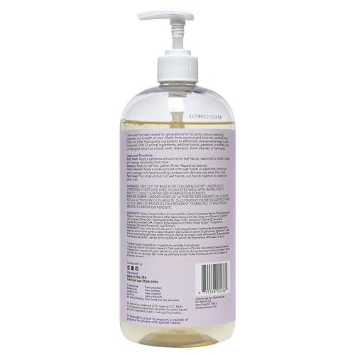 Dr. Natural Dr. Natural Castile Liquid Soap, Lavender, 32 oz - Plant-Based - Made with Organic Shea Butter - Rich in Coconut and Olive Oils - Sulfate and Paraben-Free, Cruelty-Free - Multi-Purpose Soap