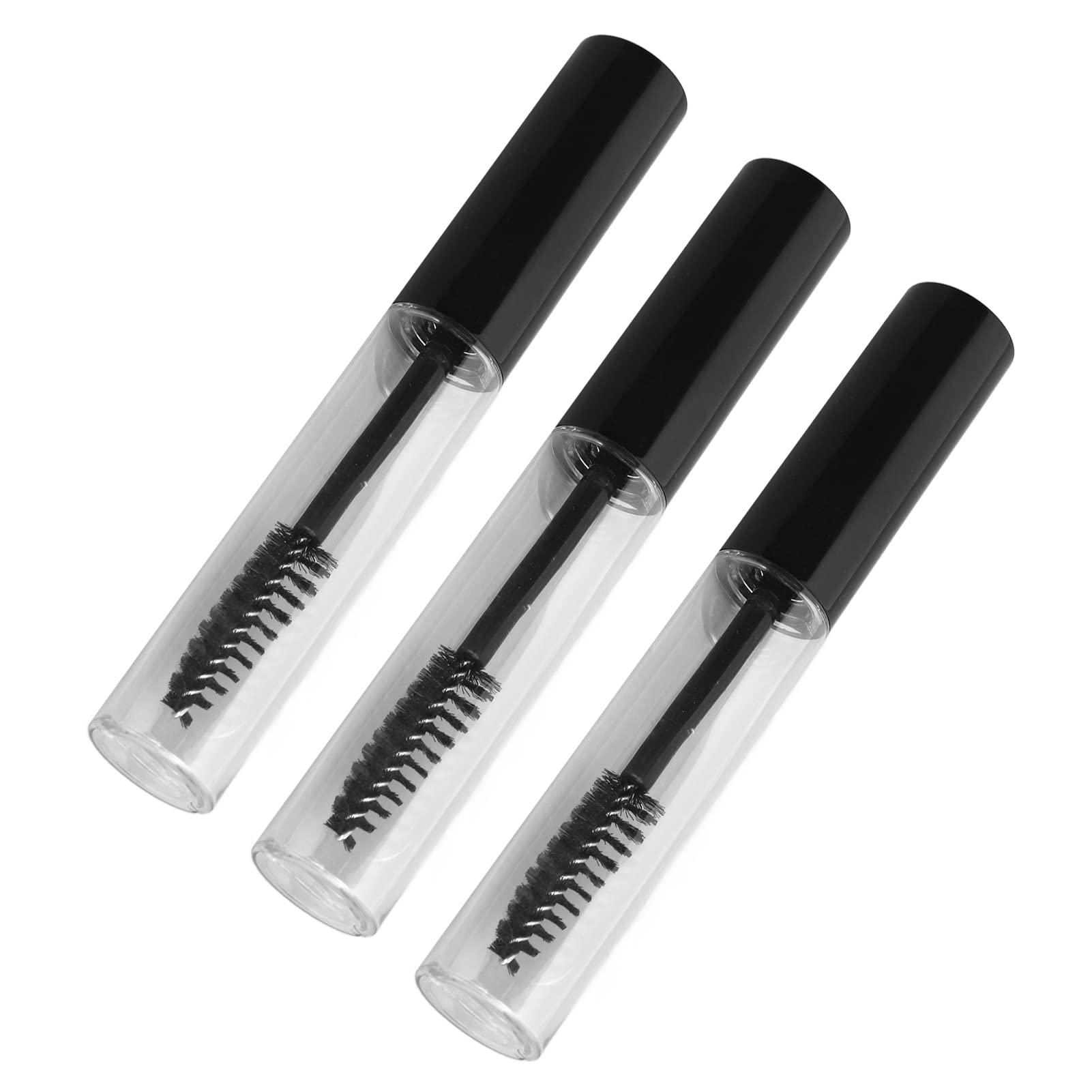 Srliya 3pcs Empty Mascara Tube Eyelash Wand Home Makeup DIY Eyelash Growth Serum Container Bottle with Funnel Plug