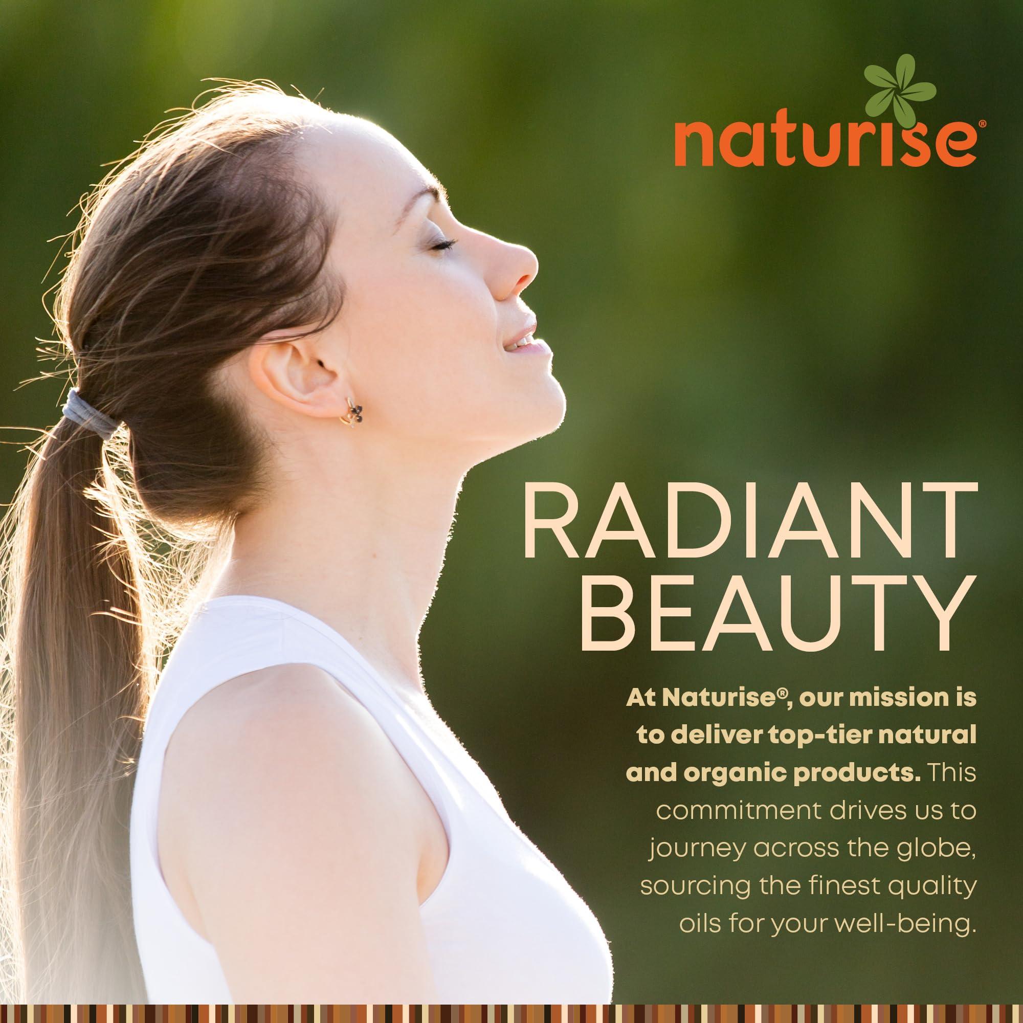 Naturise Naturise Organic Argan Oil - Organic Argan Oil Cold Pressed Argan Oil of Morocco - Vegan Non-GMO Gluten Free Argan Oil for Hair Growth and Skin Moisture - 100% Pure Moroccan Oil Hair Oil (4 fl. oz.)