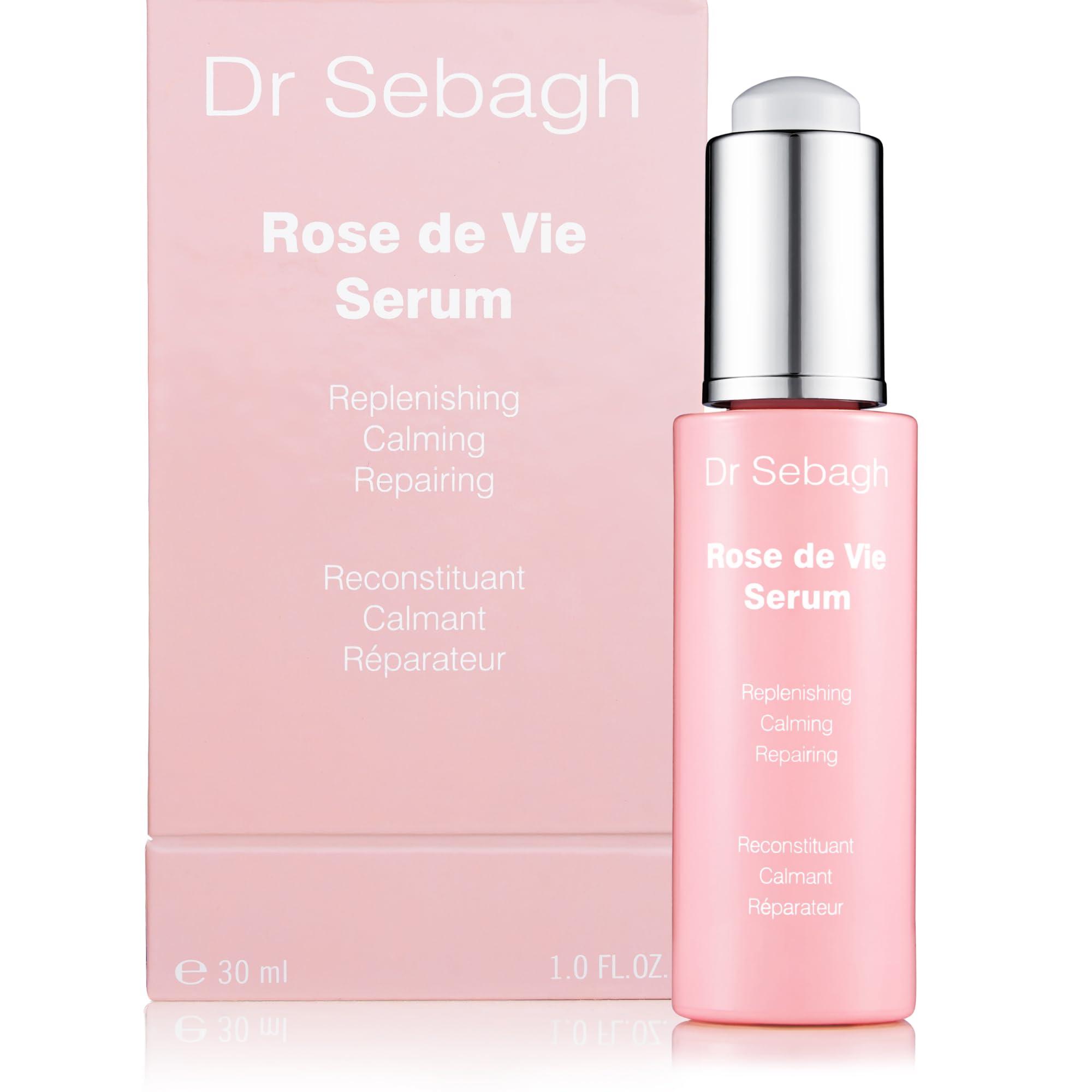 Dr Sebagh Dr Sebagh - Rose de Vie Serum - Soothing & Anti-Aging Serum with Organic Oils & Antioxidants to Hydrate, Calm, and Protect Dry, Mature and Sensitive Skin, Non-Comedogenic, Box Included(1 fl oz.)