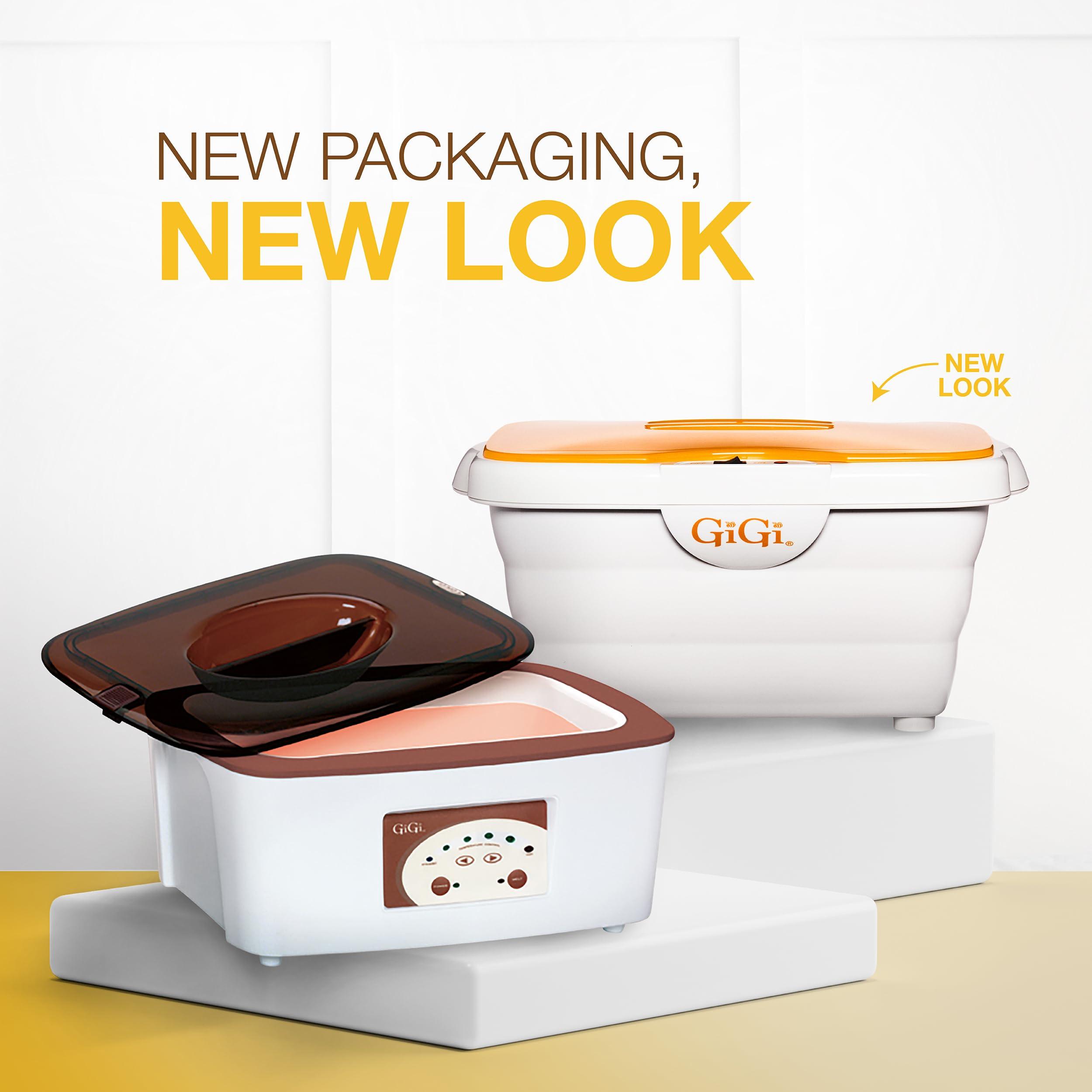 GiGi GiGi Paraffin Wax, Digital Paraffin Wax Bath for Hand and Foot Therapy, with Peach Paraffin Wax, 6 lbs.
