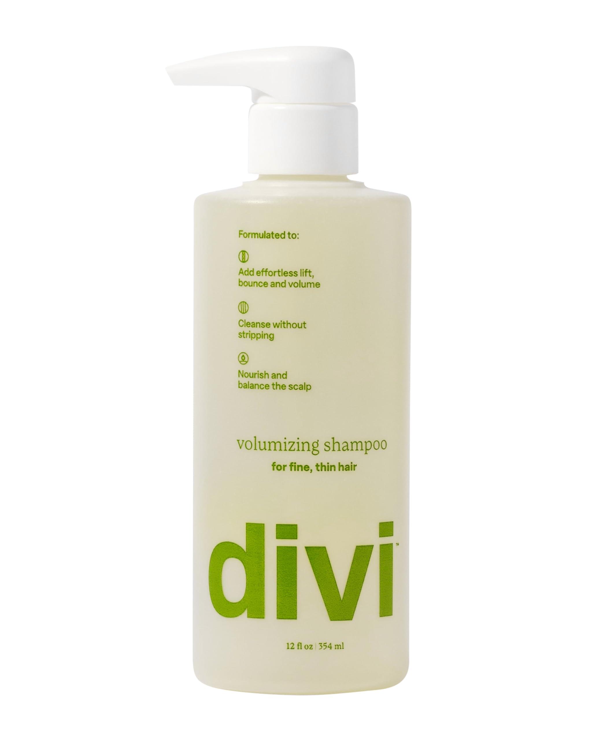 divi divi Volumizing Shampoo for Women and Men - Lightweight Volume Shampoo for Fine Hair - Formulated to Cleanse, Nourish and Balance the Scalp, 12 Fl Oz.