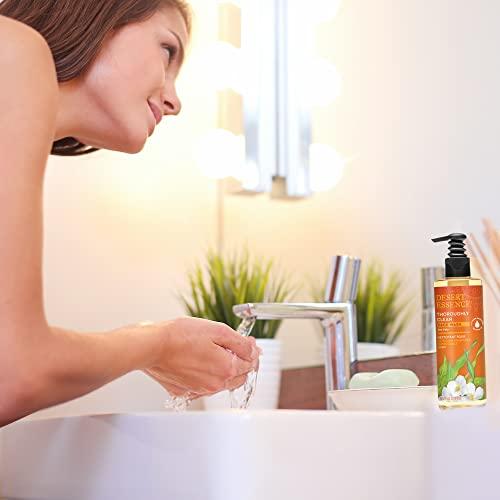 Desert Essence Desert Essence Thoroughly Clean Face Wash with Sea Kelp, Tea Tree Oil, Nourishing Castile Soap, Coconut Oil & More - Gently Remove Dirt & Impurities Without Drying Skin - Vegan, Sulfate Free - 8.5oz