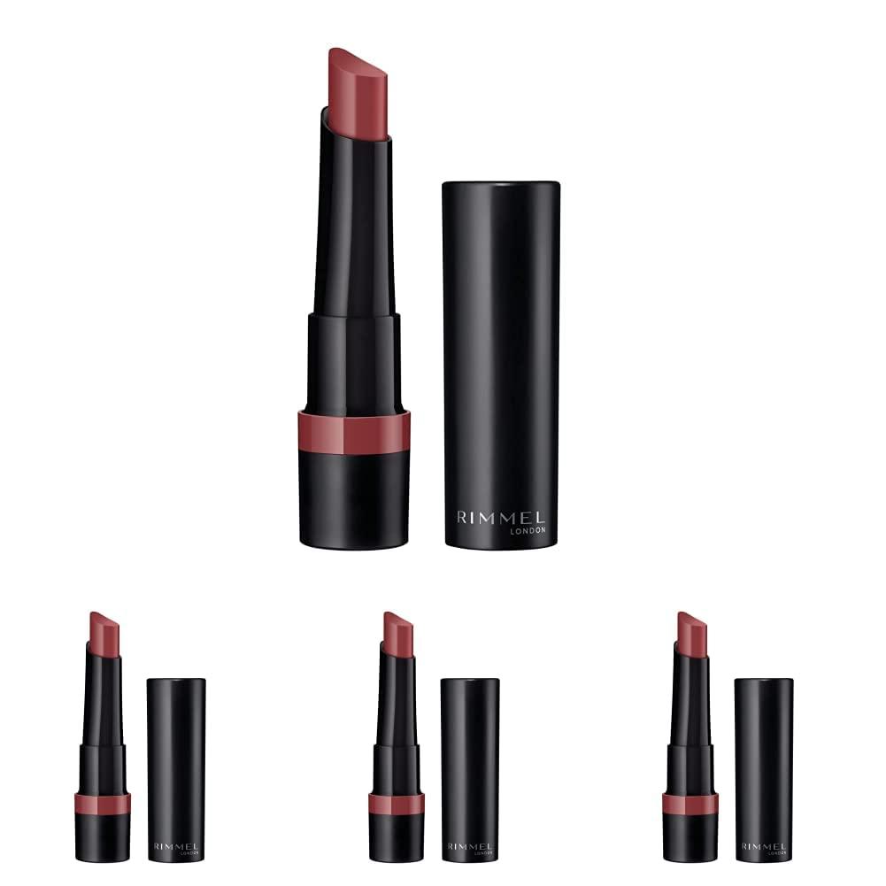 Rimmel Rimmel Lasting Finish Matte Lipstick, 160 Chestnut Rose (Pack of 4)