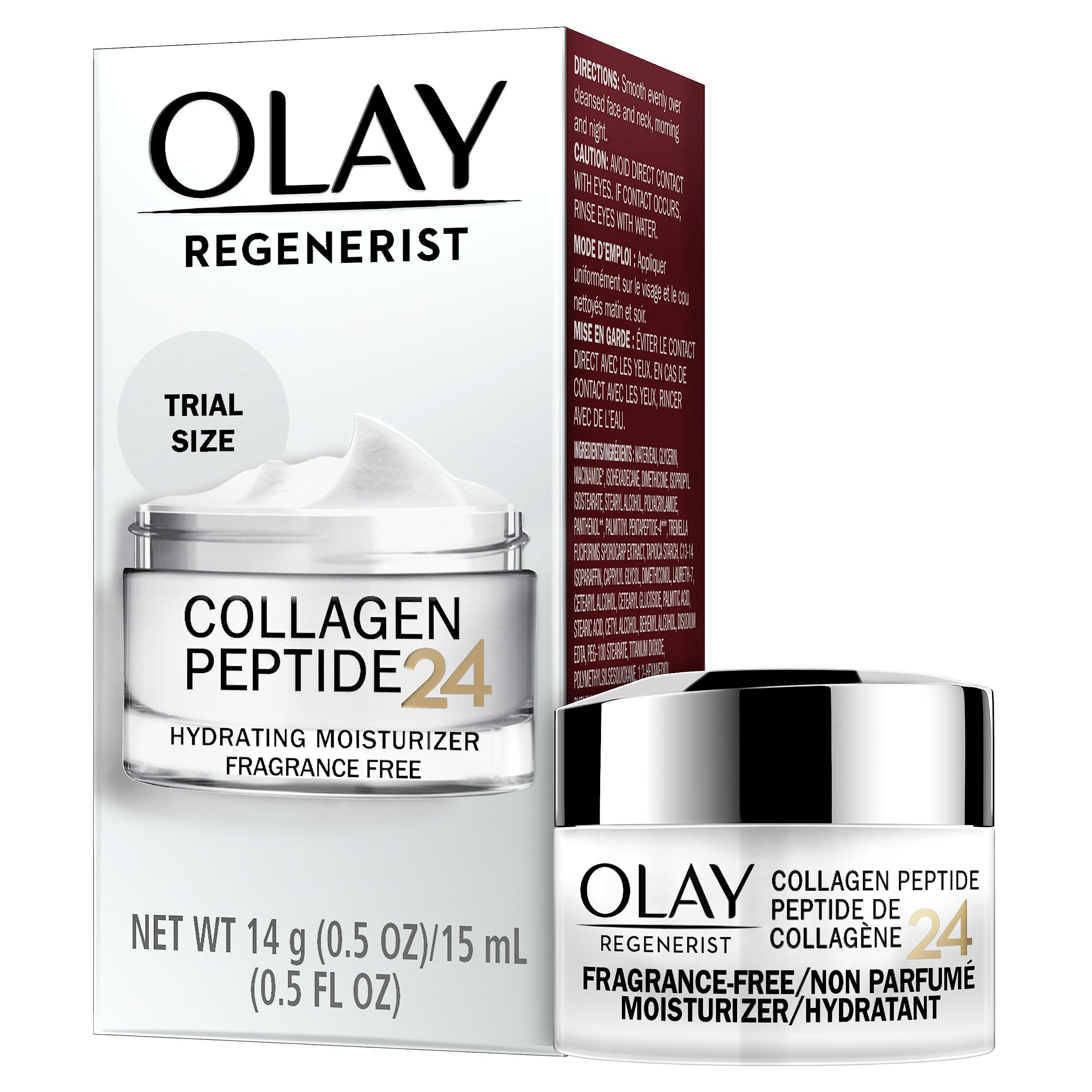 Olay Olay Regenerist Collagen Peptide 24 Face Moisturizer, Trial Size, 0.5 oz