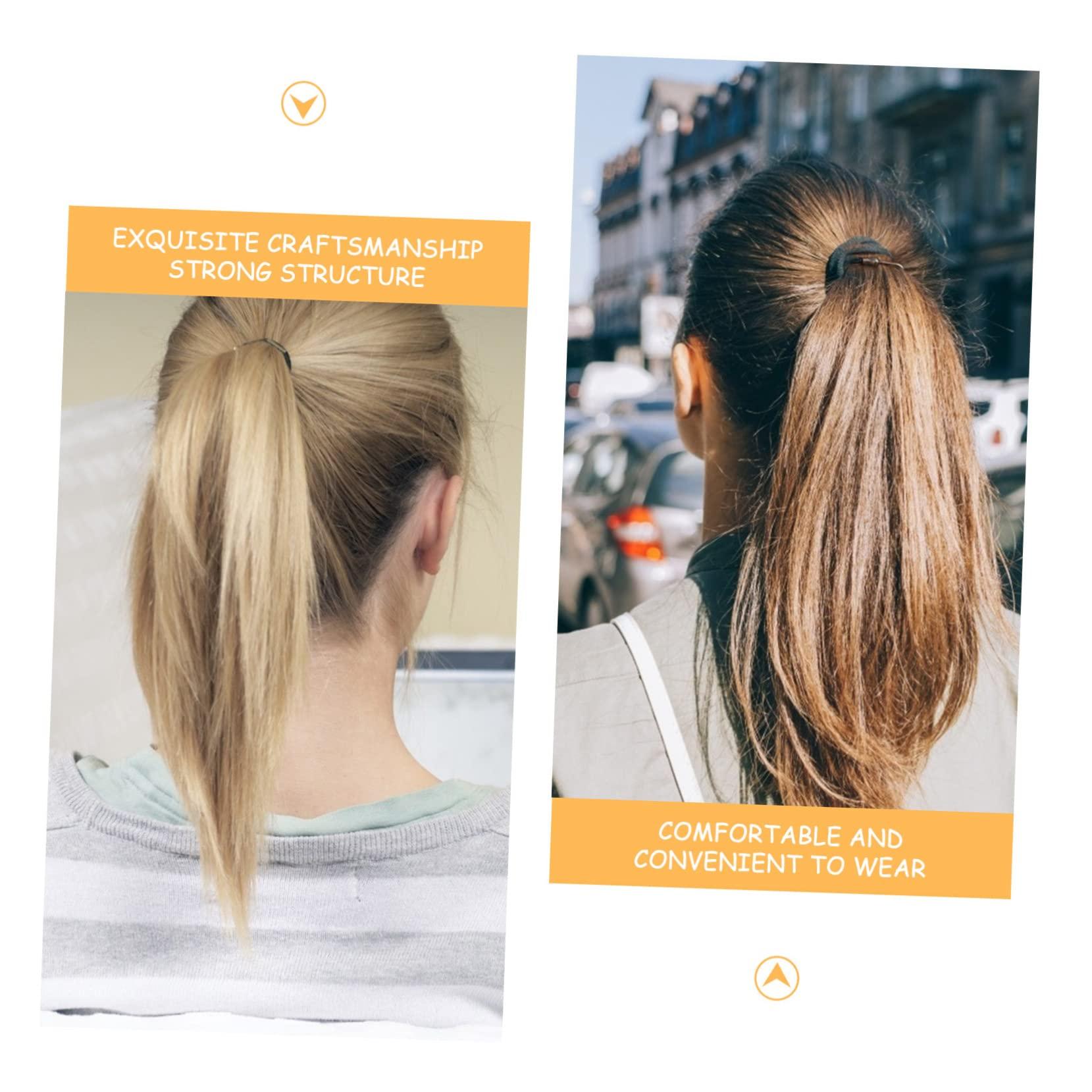 FRCOLOR FRCOLOR 120 Pcs Ponytail Elastic Bands Hook Bungee Hair Tie Hook Elastic Hair Bands Hooks Hair Cord Hair Ties with Hooks Bungee Bands Hair Hooks Rubber Bands Bulk Bride The Bubble Headgear