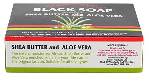 African Formula African Formula Black Soap 3.5 Ounce Shea Butter & Aloe Vera (103ml) (2 Pack)