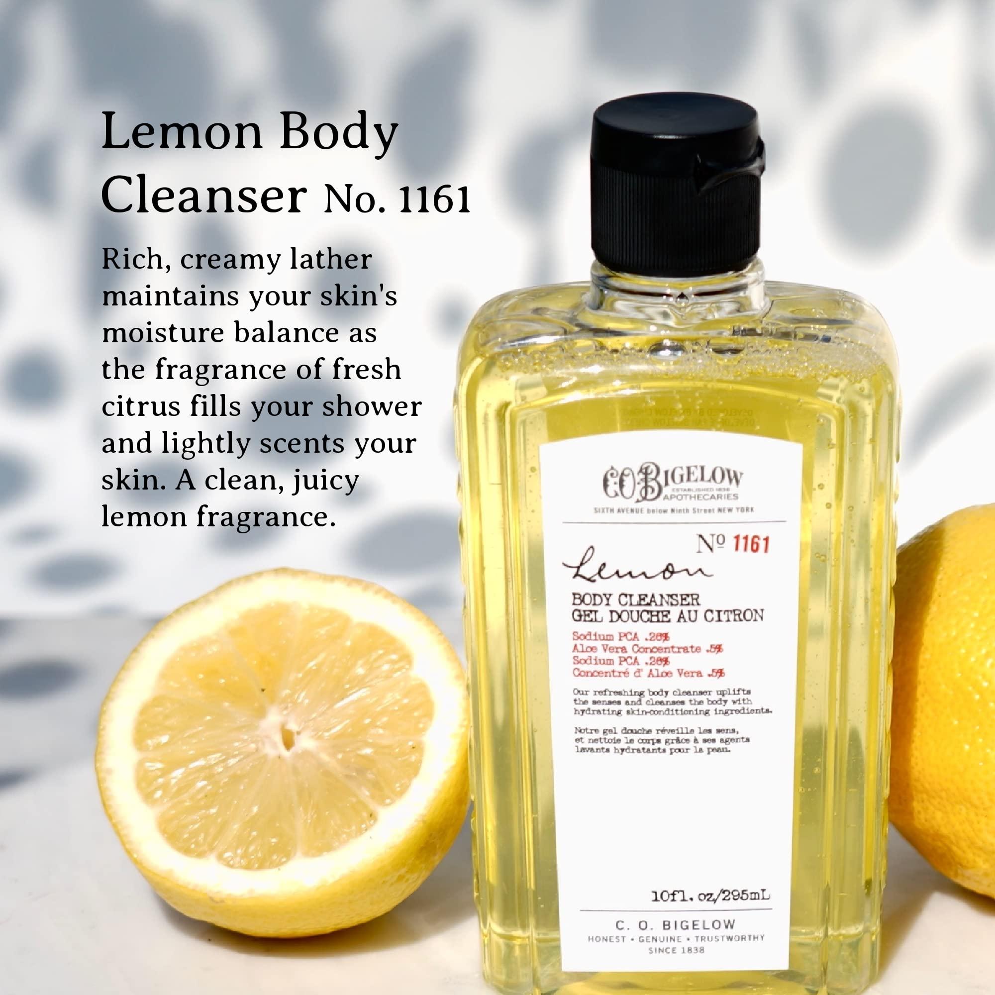 C. O. Bigelow C.O. Bigelow Apothecary Duo, Lemon Body Care Gift Box with Body Soap & Lotion, Gift Set of Two - Moisturizing Lotion & Liquid Hand Wash for Dry Skin - 10fl oz Each