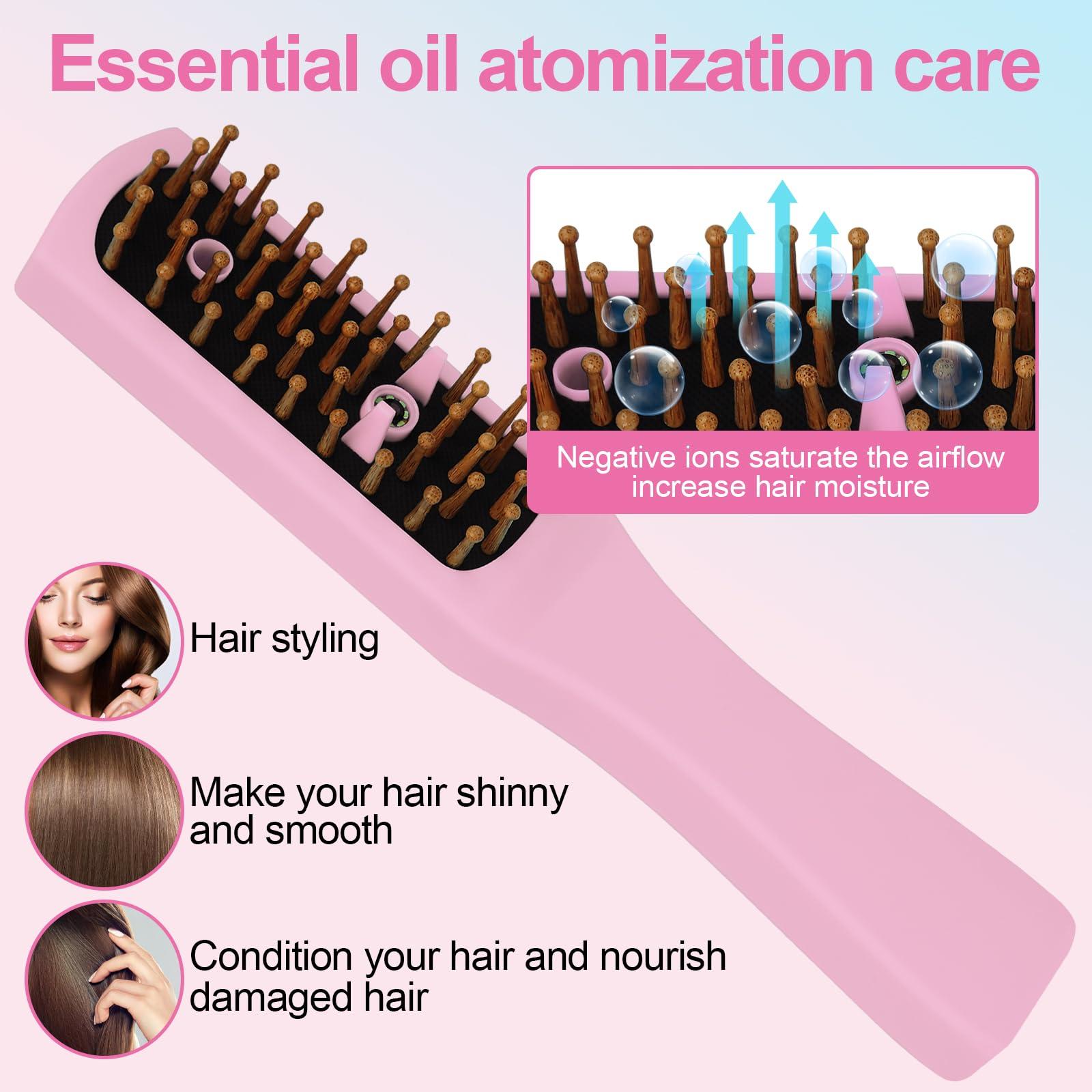 Omenglxy Intelligent Visual Scalp Comb - Hair Comb with Camera, Ultrasonic Electric Hair Brush, Promote Hair Growth, HD Scalp Monitoring, Hair Oil Applicator, Water Mist Hydration Maintenance