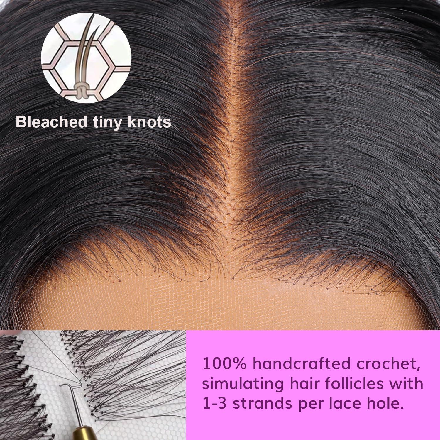 IDN BEAUTY IDN BEAUTY SKINLIKE REAL HD 13x6 Lace Frontal 14 Inch Body Wave Closure Bleached Single Knots HD Frontal Skinlike Ultra-thin Frontal HD Lace Closure Virgin Human Hair 0.1 mm Pre Plucked Hairline