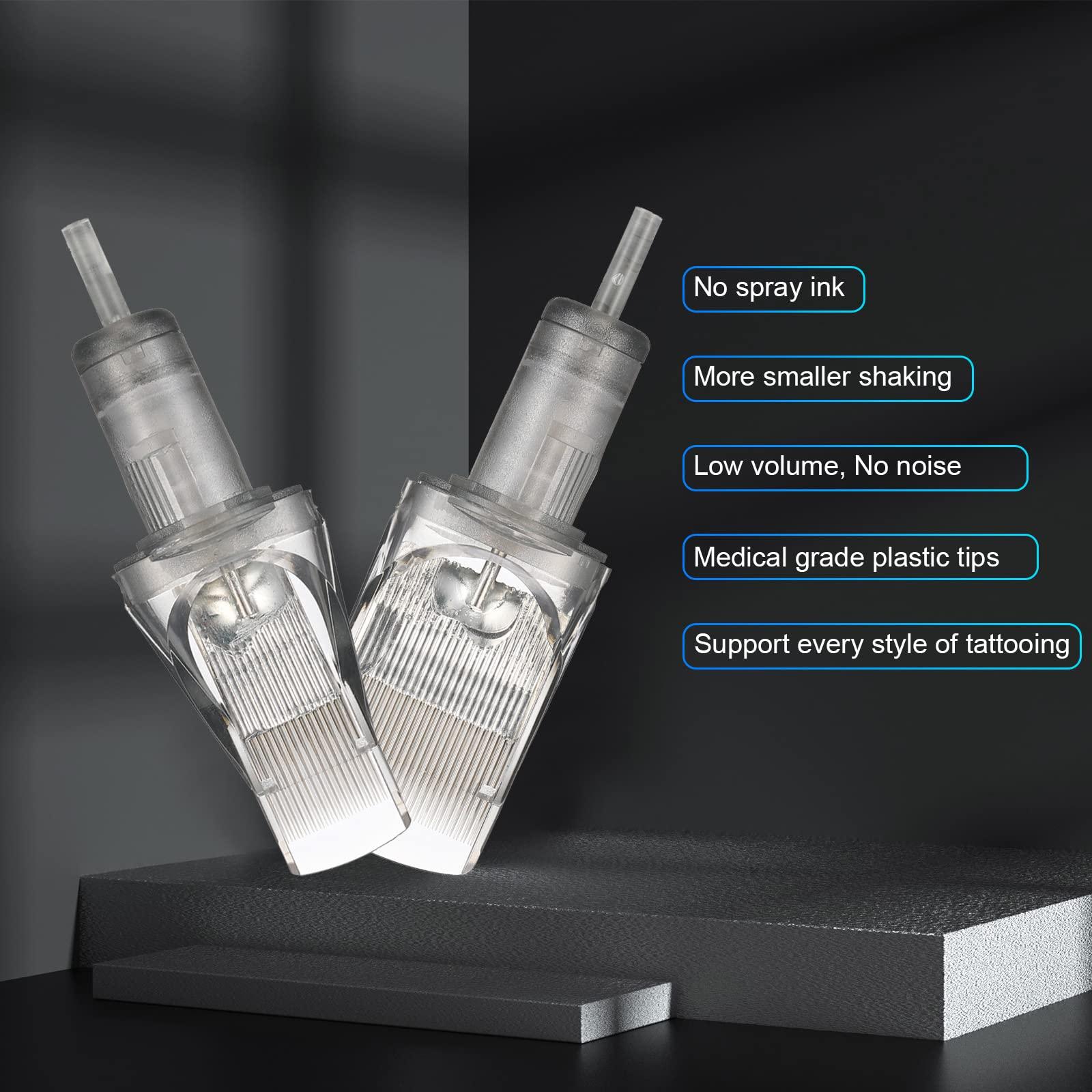 TTOOGO Tattoo Needles,Professional Disposable Tattoo Cartridge Needles Tattoo Needles Set - Versatile Shader And Liner Needles for Tattoo Artists,10Pcs/Box,1235RM