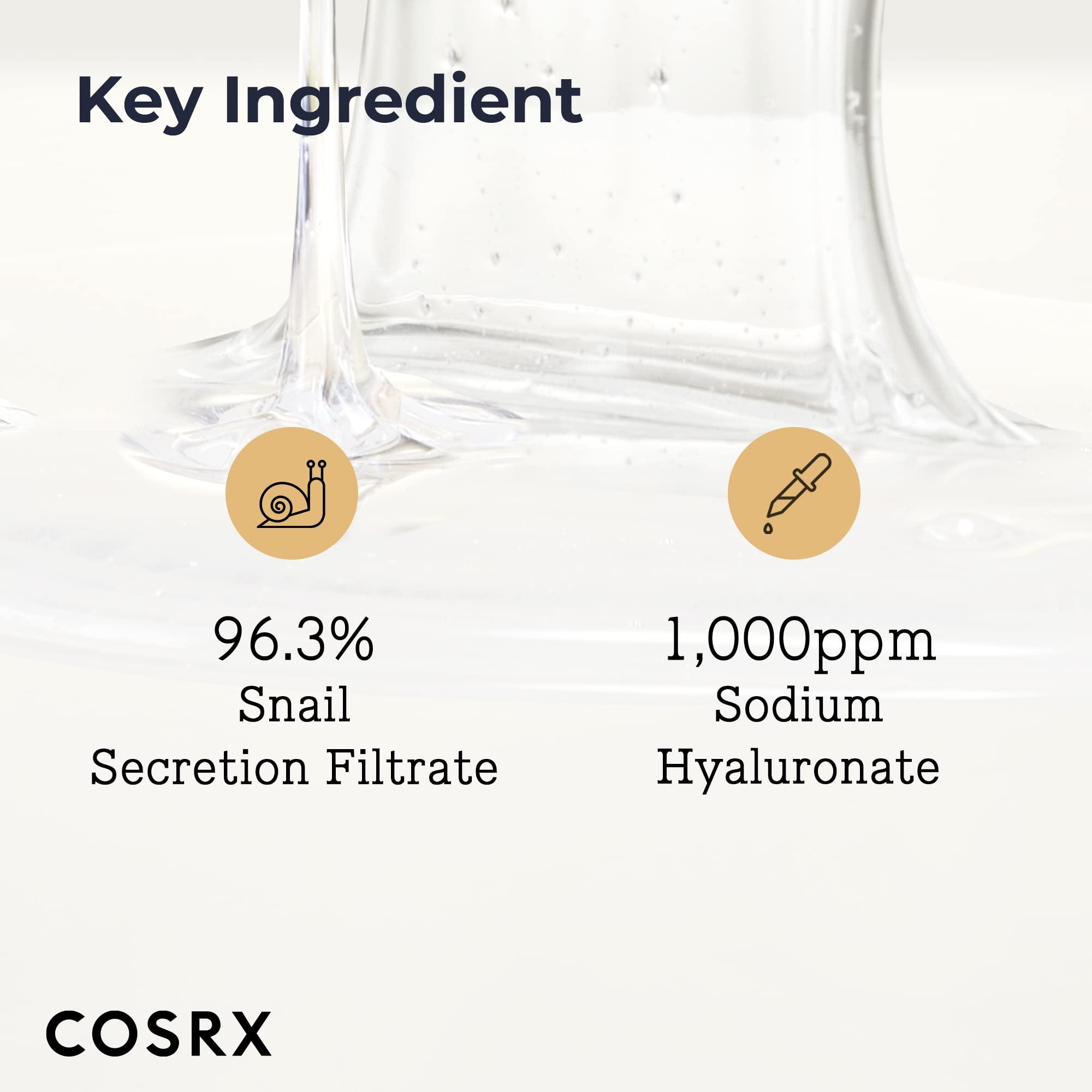 COSRX COSRX Skin Cycling Routine - Snail Mucin 96% Essence + Retinol 0.1 Cream, Recovery Set for Face and Neck, Fine Lines Spot Treatment, Repair Cream for Face