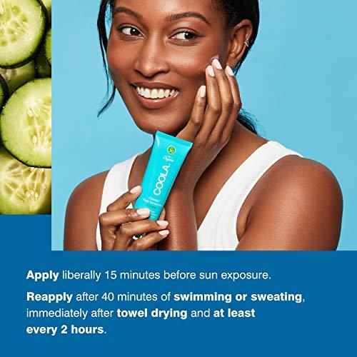 Coola COOLA Organic Face Sunscreen SPF 30 Sunblock Lotion, Dermatologist Tested Skin Care for Daily Protection, Vegan and Gluten Free, Cucumber, 1.7 Fl Oz