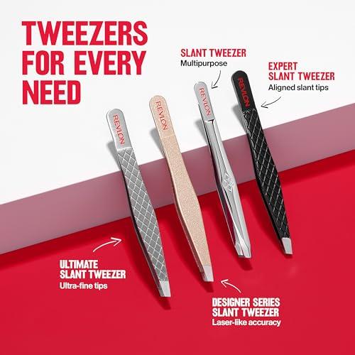 REVLON Revlon Expert Slant Tweezer, High Precision For Easy Hair Removal, Made With Stainless Steel, 1 Count