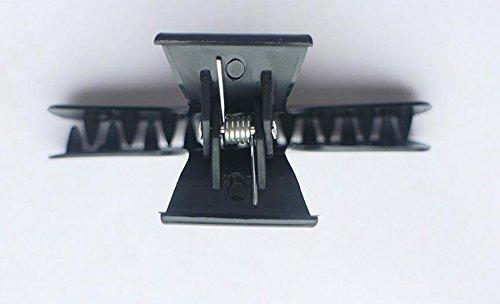 Elandy 12PCS Butterfly Hair Clips-Women Girls Salon Section Clips Hair Claw Clamps Hairpin Styling Accessories Hair Fringe Grip(Black)