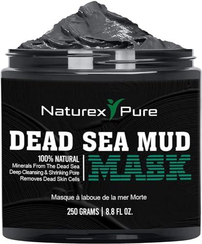 Naturex Pure Naturex Pure Dead Sea Mud Mask – Luxurious Mud Masks for Women and Men – Advanced All-Natural Dead Sea Mud Mask for Blackheads, Whiteheads, Hyperpigmentation, Acne – 8.8fl oz