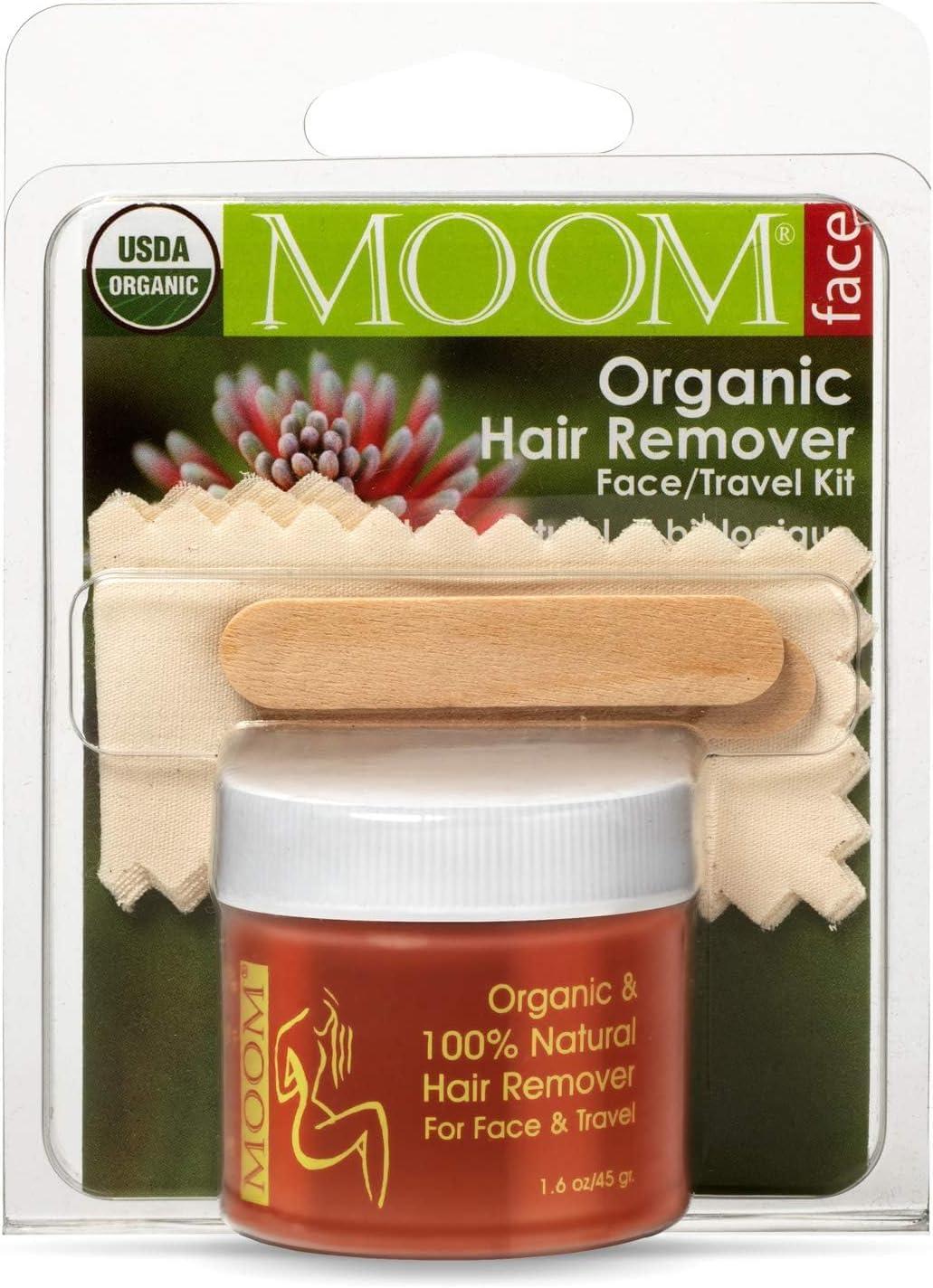 MOOM MOOM Organic Hair Removal and Foot Care Essentials: Sugar Wax Kits with Tea Tree Oil and Lavender for Sensitive Skin, Plus Foot Spa Cream for Smooth, Hydrated Feet and Travel Wax Kit