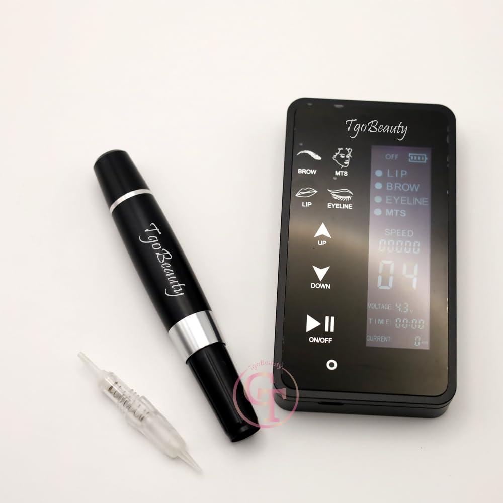 DuBeauty 50pcs/Pack Disposable Microblading Nano Needle Cartridges Permanent Makeup Tattoo Needles for Tattoo Machine for Ombre Powder Eyebrow Lip Beauty (0.18mm1P)