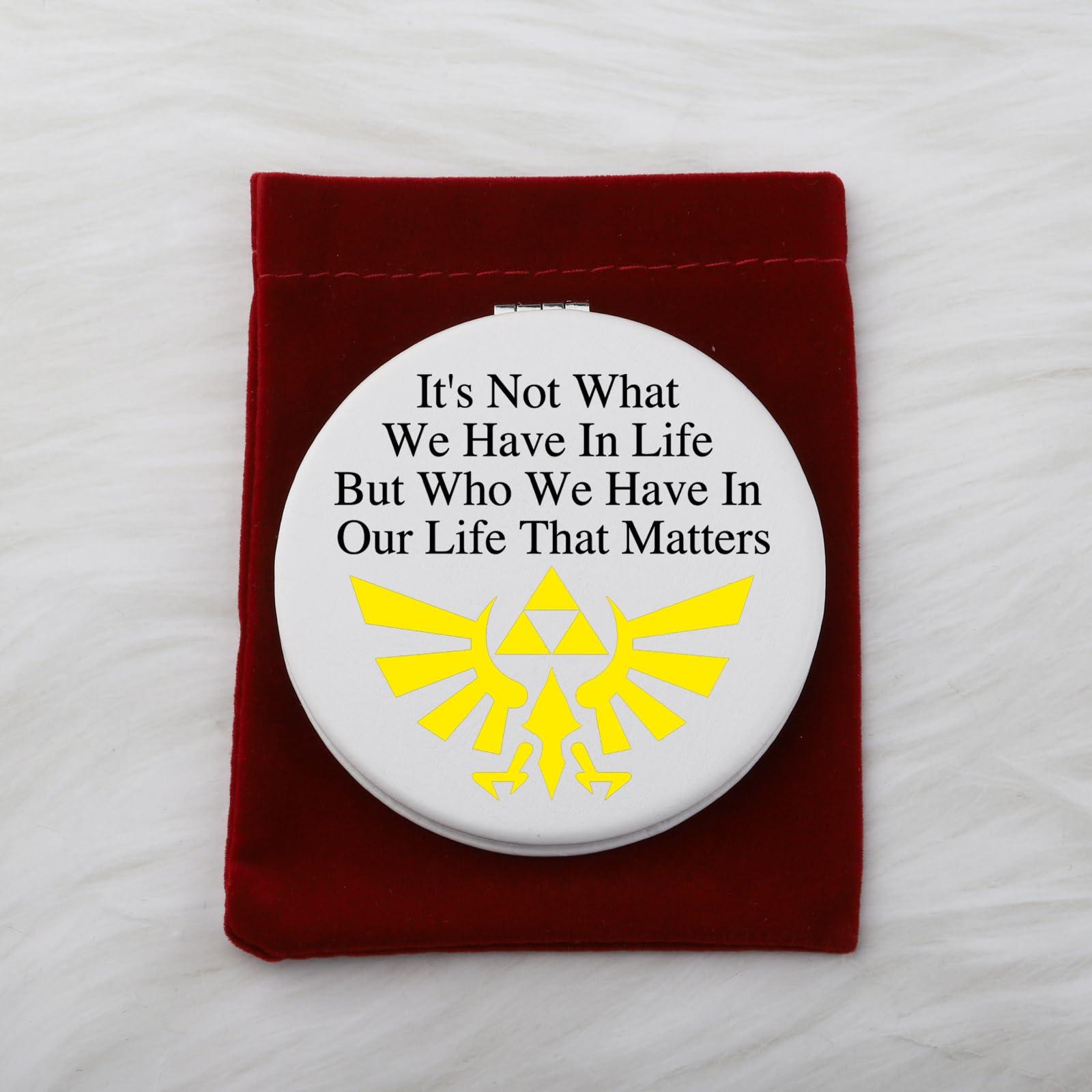 WUSUANED WUSUANED Cartoon Game Makeup Mirror Anime Game Inspired Mirror Gamer Character Lover Gift Cartoon Game Fan Gift (Cartoon Game Z Mirror)