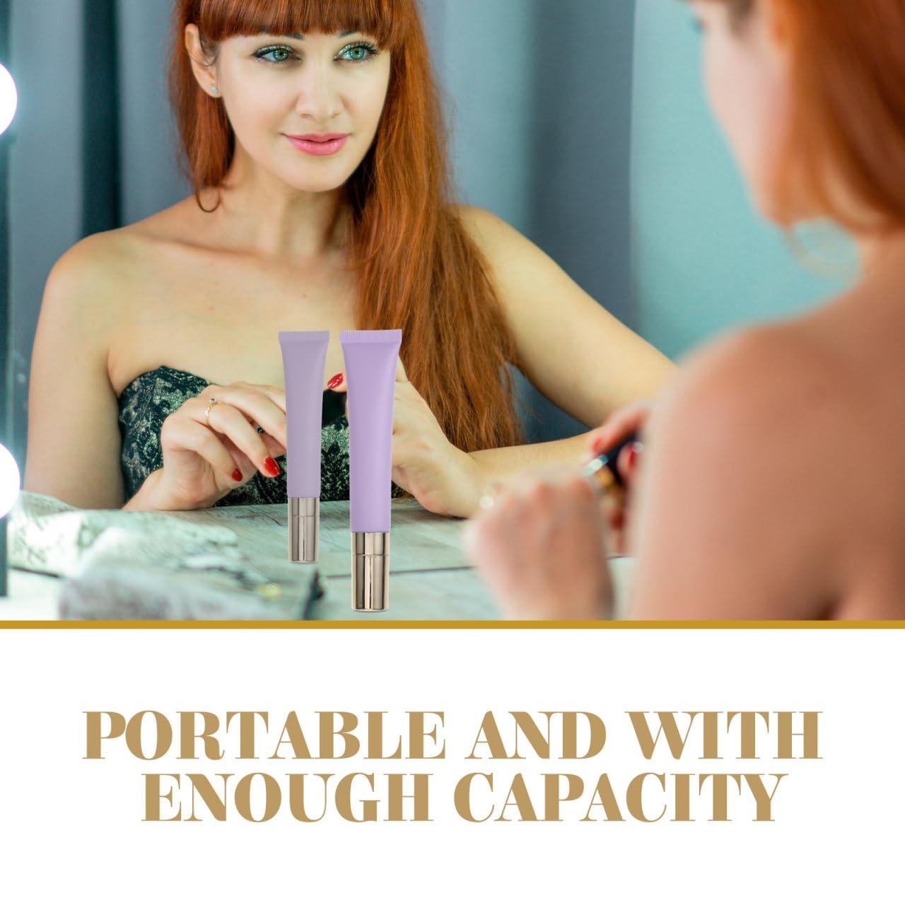 Beaupretty Beaupretty Empty Plastic Soft Squeeze Tubes Refillable Cosmetic Eye Cream Tube Bottle Sample Travel Container Dispenser for Eyecream Lip Balm Gloss 20ml