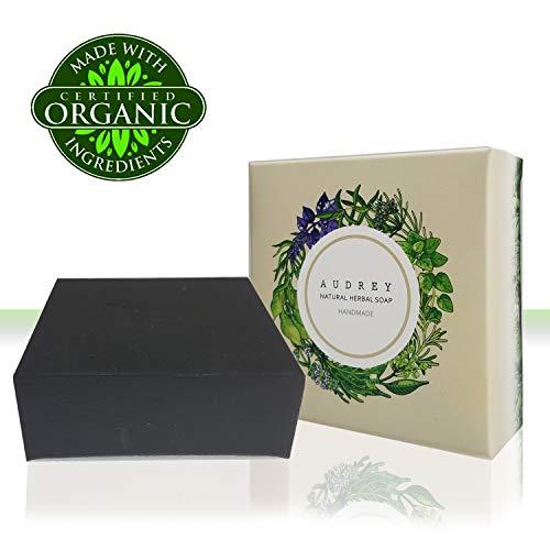 Audrey Herbal Soap Audrey Handmade Natural Herb Bar Soap (Bamboo Charcoal, 5 pack)