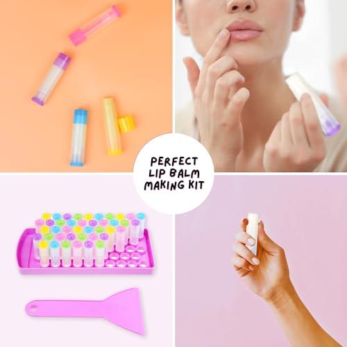 Kare Kind Lip Balm Filling Tray and Spatula Set - For 15mm Lip Balm Tubes ONLY - Instantly Fills 50 Standard 3/16 oz (5.5ML) with 15mm width Tubes