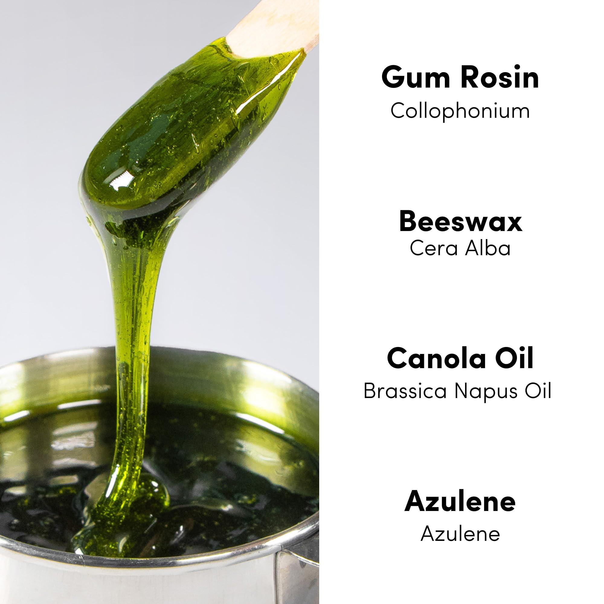 Parissa Parissa No-Strip Face & Lip Hot Wax Kit for Short & Coarse Hair Removal At-Home Waxing Kit on Face, Chin, and Upper Lip, Blue