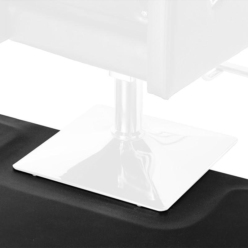 BIVVI 3\' x 4\' Salon Mats for Hair Stylist Anti Fatigue MatsBarber Floor Mat Cutting Chair Salon Chair Mat for Hairdresser Standing Beauty Salon Equipment 1/2\" Thick Black Office Comfort Floor Mat