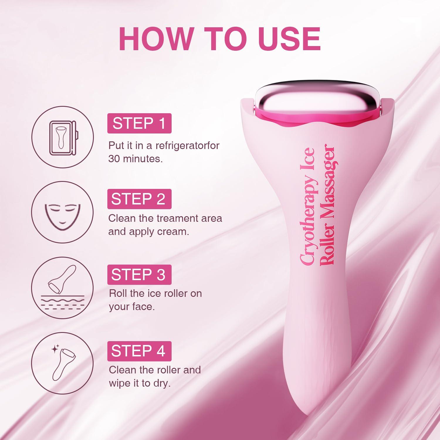 Intenso Intenso Ice Roller for Face, Ice Face Roller & Eye Puffiness Relief, Hot Mess Chilled Roller -Skin Care Reduce Wrinkles, Face Massager Roller Gifts for Women, Self Care Gifts for Man