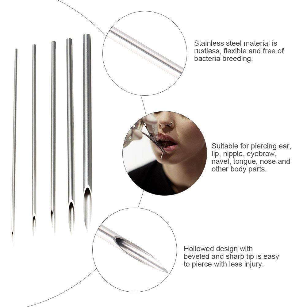 prgislew prgislew Belly Piercing Kit Piercing Kit Professional Navel Piercing Kit Includes 14G Belly Button Ring 316L Steel Piercing Needles and Piercing Clamps for Navel Rings Piercing Supplies