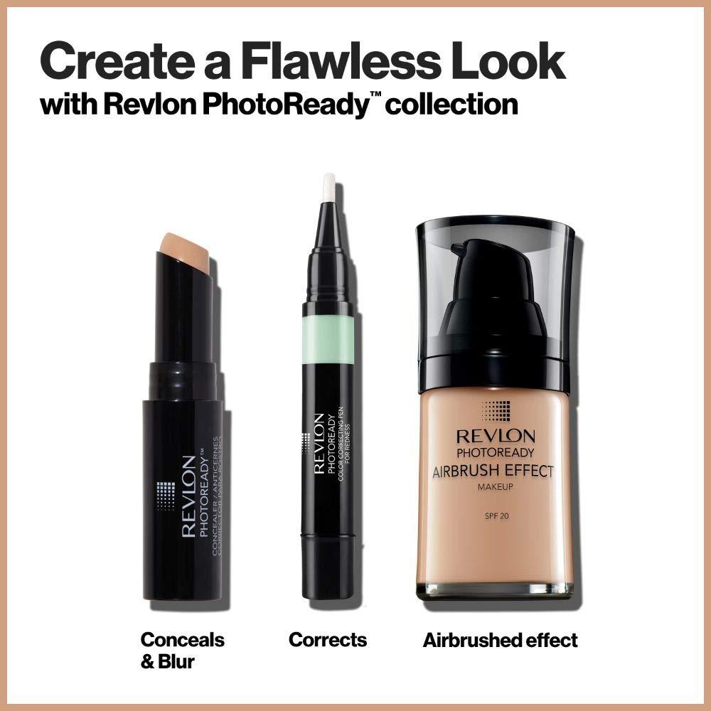 REVLON Revlon Concealer Stick, PhotoReady Face Makeup for All Skin Types, Longwear Medium- Full Coverage with Creamy Finish, Lightweight Formula, 005 Medium Deep, 0.16 Oz (Pack of 2)