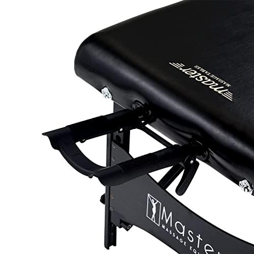 Master Massage Master Massage 30" Galaxy Professional Portable Massage Table Package with Accessories in Black - Memory Foam Cushioning - Tattoo Table- Spa Salon Beauty Facial Bed