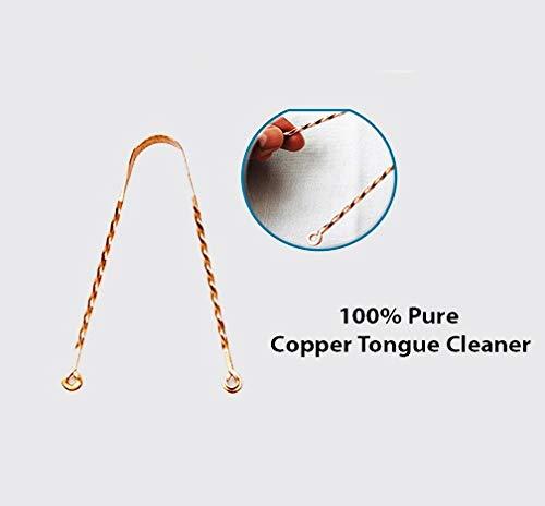 Wonder Care Wonder Care – Copper Tongue Cleaner Couples Pack | Copper Twister Cleaner | Tongue Cleaner Scraper for Adult | Ayurvedic Combo Pack Tongue Cleaner Scraper