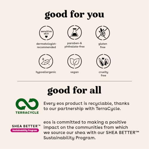 eos eos Cashmere Skin Collection Post-Shave Smooth Body Cream- Vanilla Cashmere Scented, 72-Hour Hydration, 7 fl oz