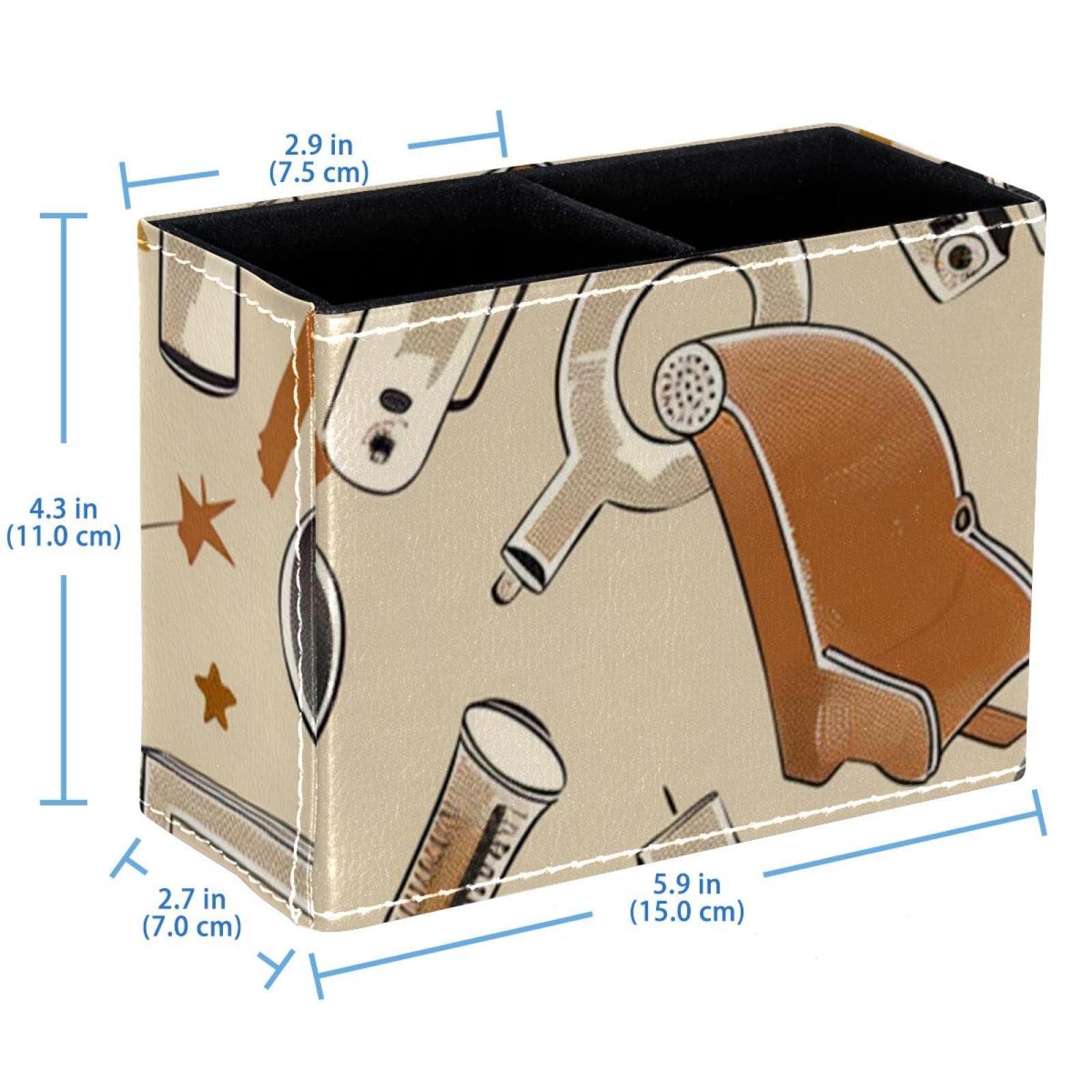 FNETJXF FNETJXF Office Organization, Make Up Brush Holder Organizer, Pencil Organizer, Movies Tool Pattern Retro, Office Supplies Desktop Organizer