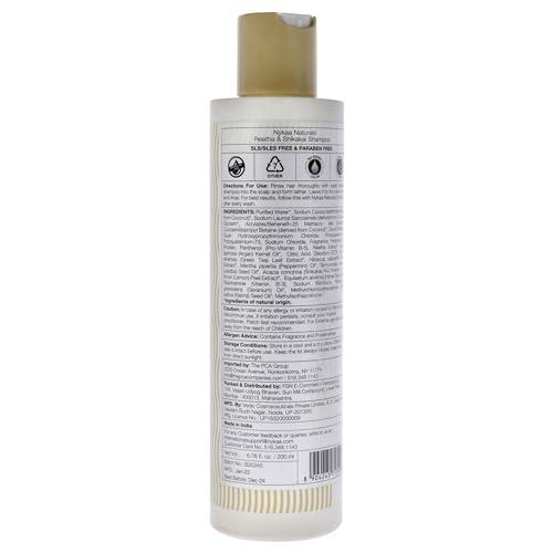 Nykaa Naturals Nykaa Naturals Shampoo, Reetha and Shikakai, 6.76 oz - Hair Growth Shampoo - Revives Dull Hair and Strengthens Roots - Safe for Colored Hair