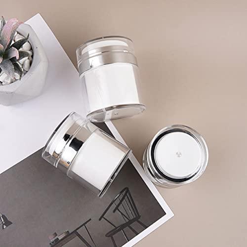 Beaupretty Beaupretty Plastic Shampoo Bottles Clear 3pcs Press Cream Jar Bottles Sun Screens Lotion Lotion Bottle Refillable Bottle Airless Container Cream Dispensers Cream Bottles Pp Vial Travel