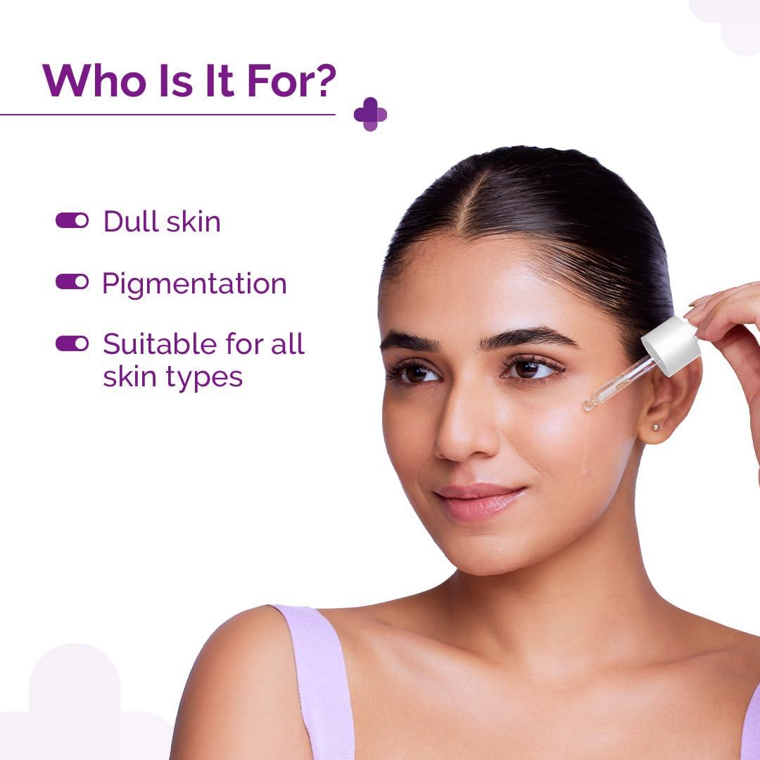 The Derma Co The Derma Co 10% Vitamin C Face Serum | Helps Restore Natural Glow | Tightens Pores & Hydrates Dry, Dull Skin | Radiance Serum for All Skin Types | 1.01 Fl Oz/30ml