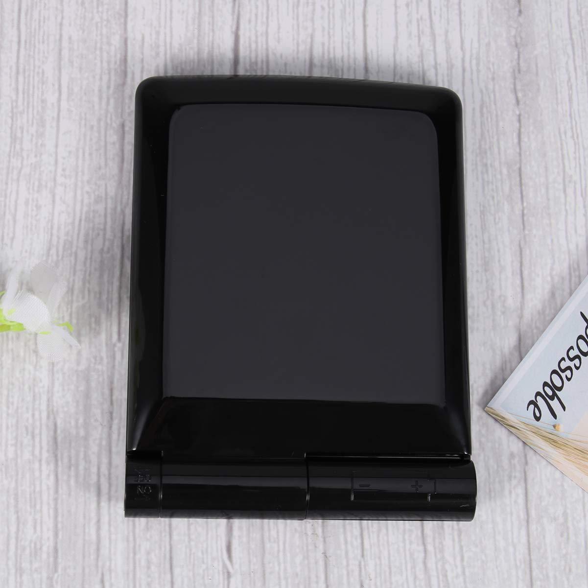 HEALLILY HEALLILY Mini Folding Mirror with LED Lights Handheld Mirror Portable Compact Vanity Handheld Mirror for Travel Camping Home