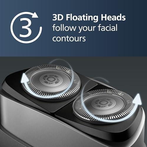 Philips Norelco Philips Norelco Home & Away Shave Duo Includes Philips Norelco 9000 Prestige Space Grade Edition (SP9886/89) + Compact Shaver (PQ888/81)