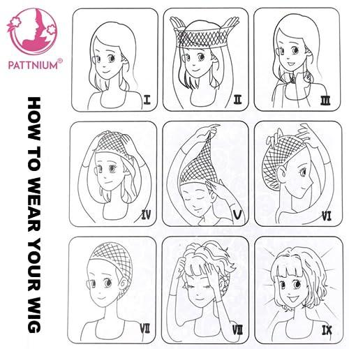 PATTNIUM PATTNIUM Kids Child Brown Wig Long Curly Wavy Ginger Wig for Girls Middle Part Shoulder Length Synthetic Wig with Wig Cap