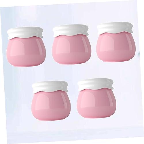 Angoily Angoily 10 Pcs Cream Cosmetic Jars Makeup Travel Containers Travel Toiletries Containers Rhinestone Storage Case Cream Makeup Lotion Bottles Cosmetic Bottles Pink Bottled Make up