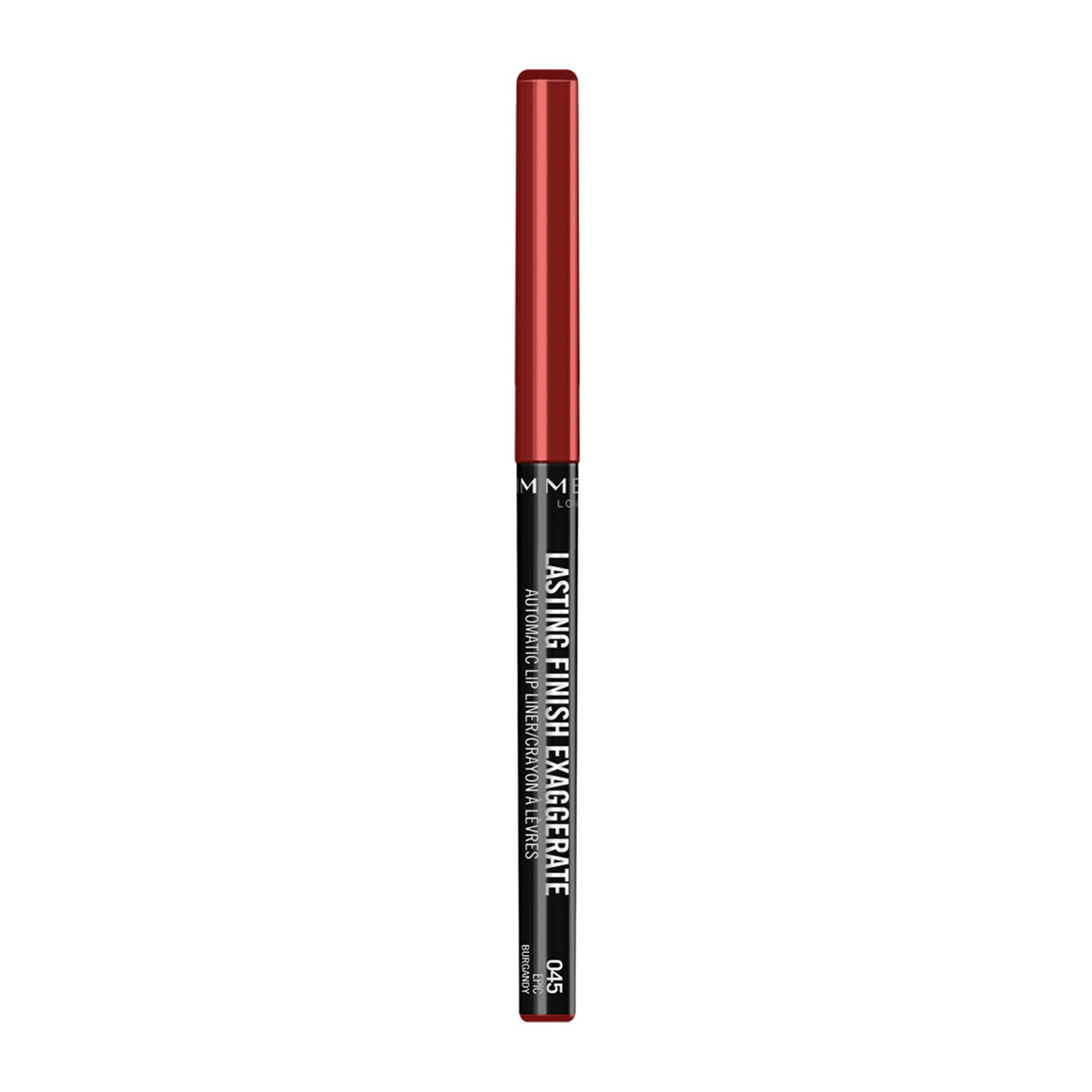 Rimmel Rimmel Lasting Finish Exaggerate Automatic Lip Liner, 45 Epic Burgandy (Pack of 2)
