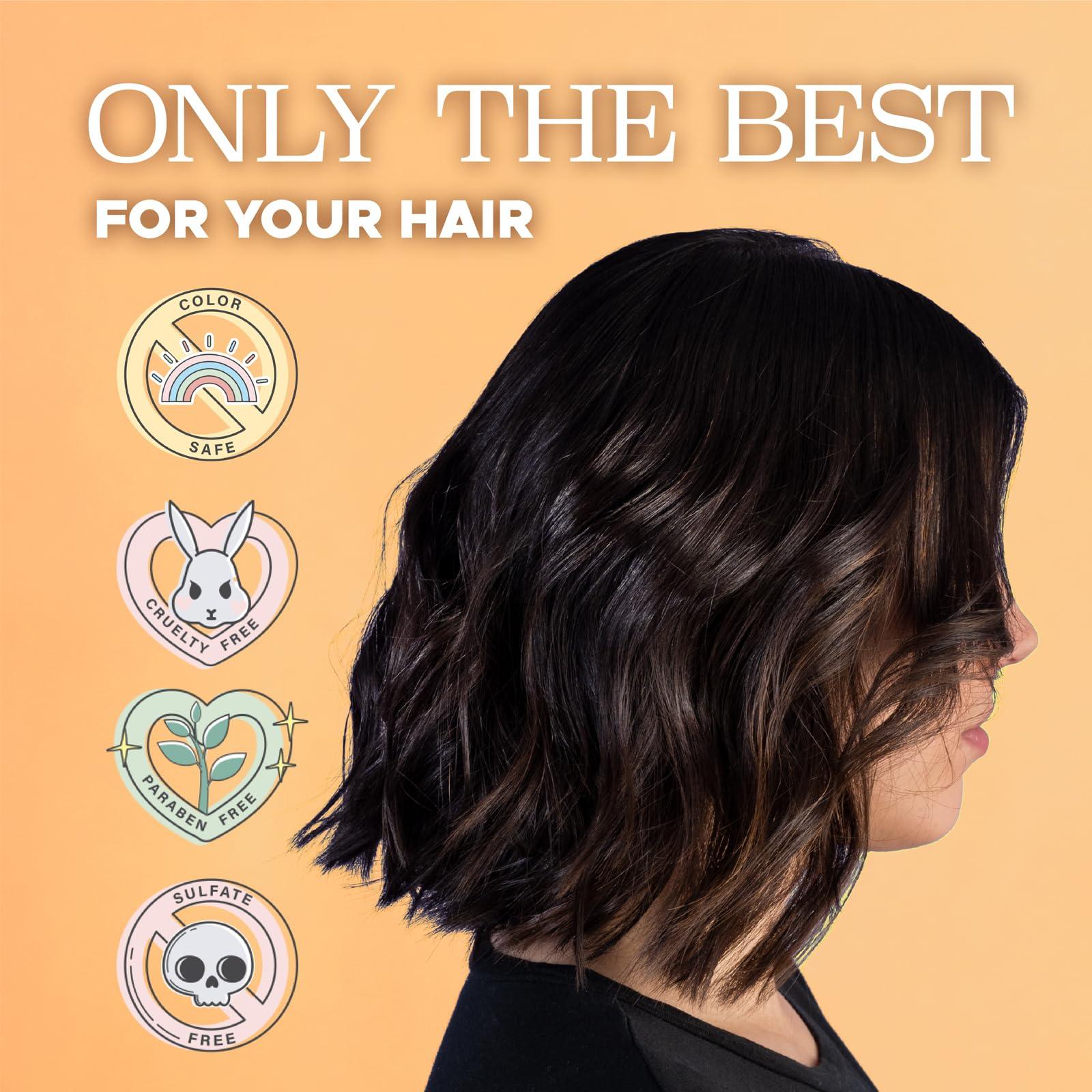 L LUSETA Luseta Shampoo and Conditioner Set with Turmeric & Collagen, Hair Volumizing Shampoo for Thin or Oil Hair, Sulfate and Parabens Free 2x33.8Oz