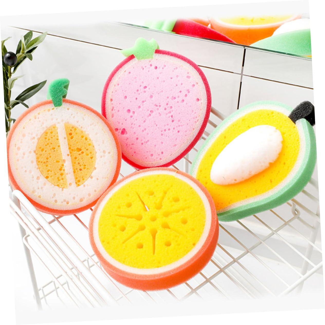 Healeved Healeved Fruitful Bath Sponges Set of 6 Fruits Sponges Bath Sponge Baby Bath Sponge Practical Bath Sponge