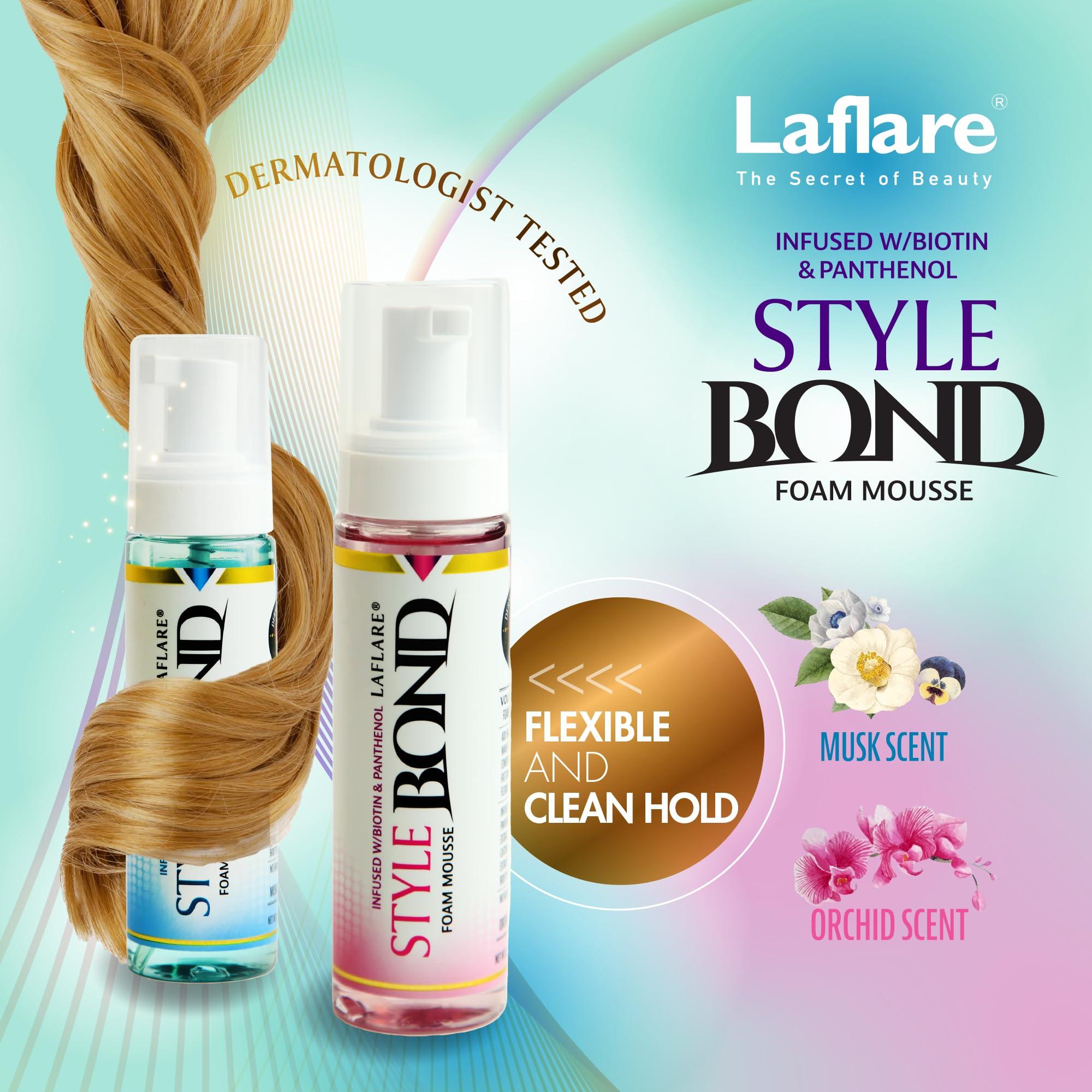 Laflare Laflare New Travel Size Mousse Foam - Hair Styling, Shine and Volume Mousse for Braid and Locs (Orchid)