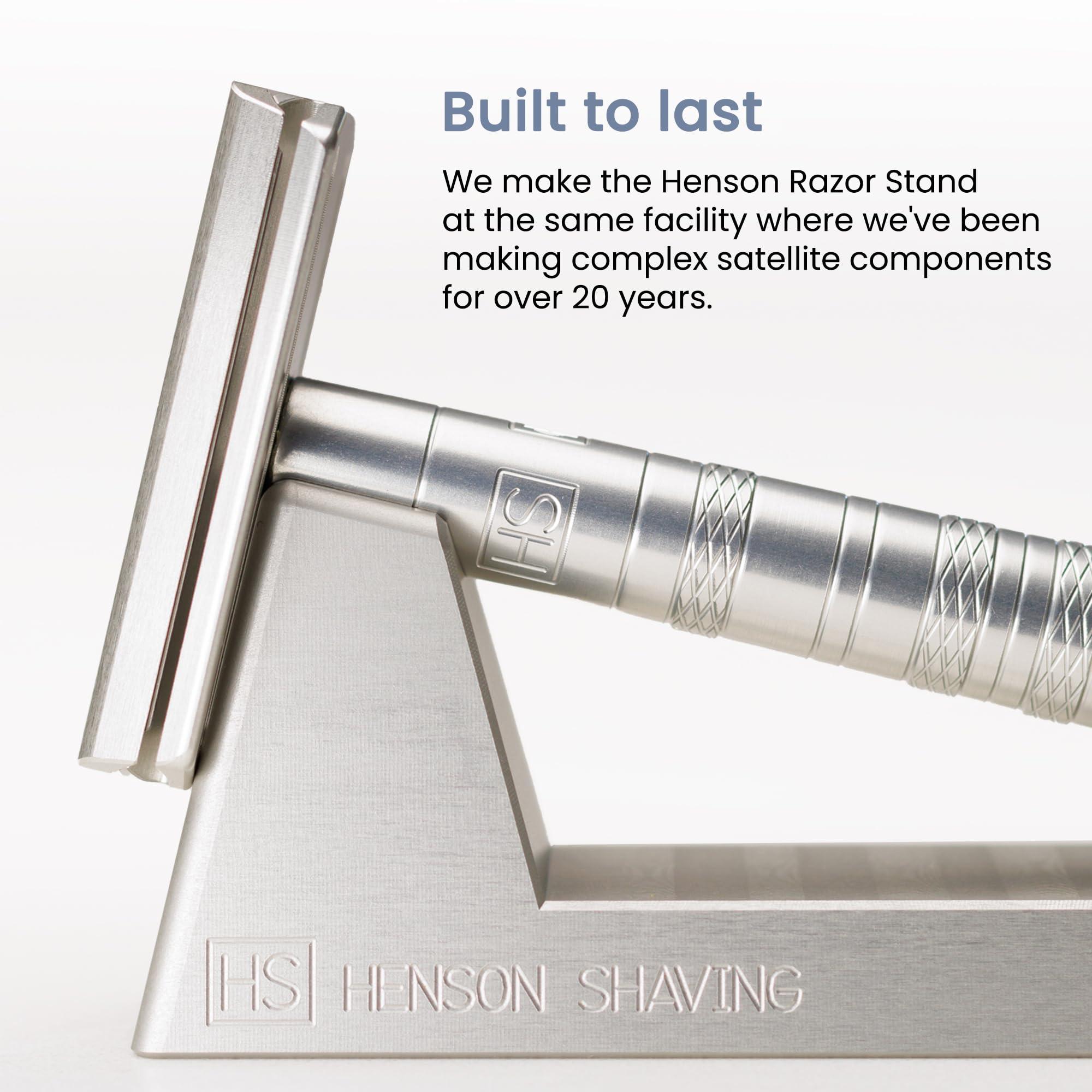 Henson Shaving The Henson Razor Stand - Lightweight and Highly Durable Safety Razor Stand for Men and Women - Aluminum Razor Holder Designed for Henson AL13, Henson AL13-M, Henson Ti22