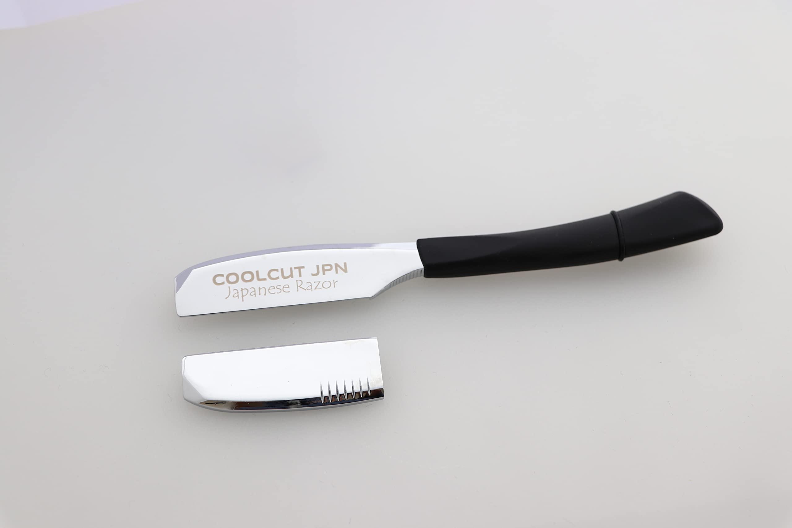 Sanguine Sanguine Men Shaving Razor, Japanese Shaving Razor, Non Folding Classic Razor with 20 Blades Cartridge (Made in The USA) - Complete Set