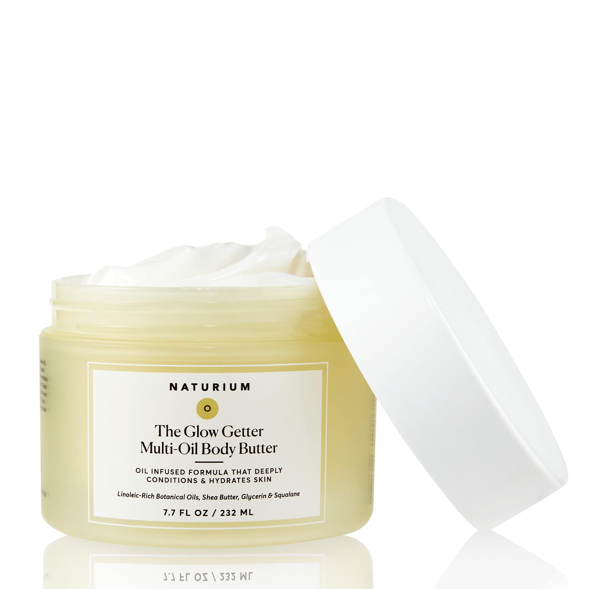 Naturium Naturium The Glow Getter Whipped Multi-Oil Body Butter, Firming Cream & Body Moisturizer with Shea Butter, 7.7 fl oz