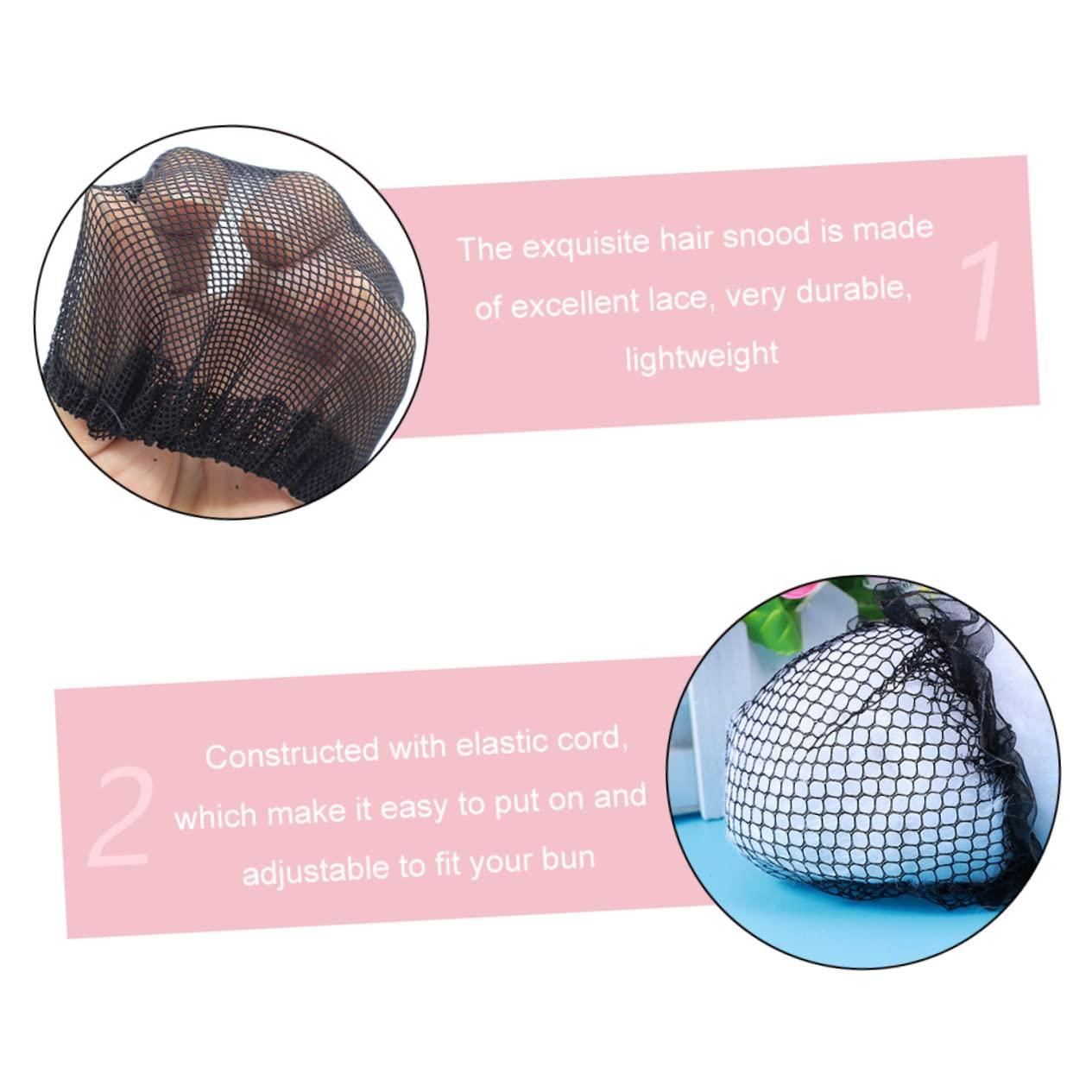 HAKIDZEL HAKIDZEL 20pcs Hair Net Set Kids Ponytail Ring Holder Elastic Mesh Bun Invisible Hair Net Long Hair Cap Hair Bun Holder Invisible Hairnet Bun Net Bun Cover Purse Seine Child Elasticity Lace